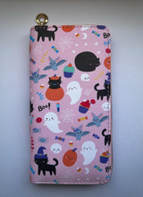 Load image into Gallery viewer, Pink Halloween Wallet- NOT HANDMADE
