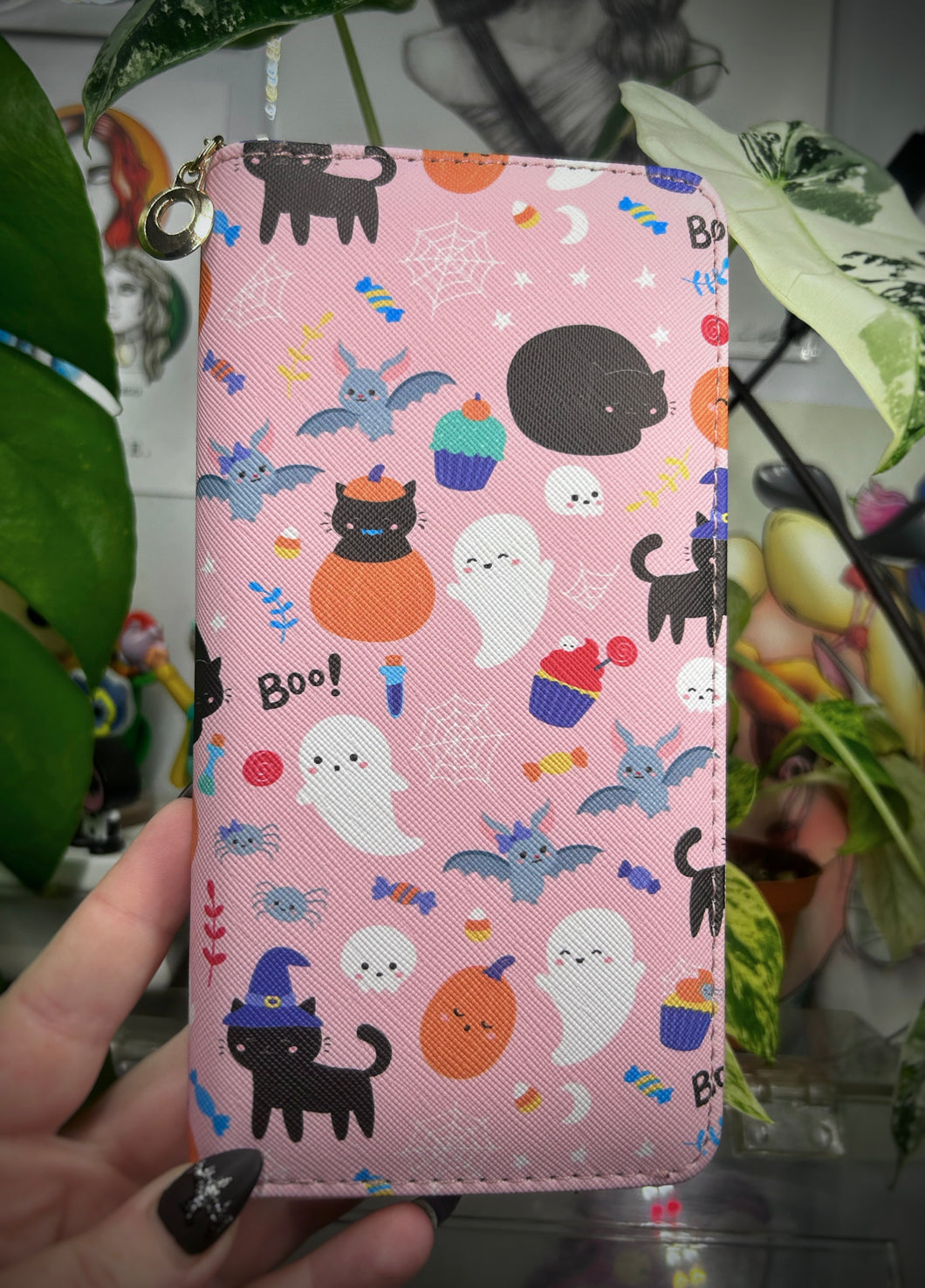 Pink Halloween Wallet- NOT HANDMADE