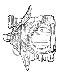 Cottage Digital Coloring Book