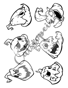 Creepy Coloring 2 Digital Coloring Book