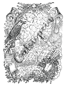Creepy Coloring 2 Digital Coloring Book