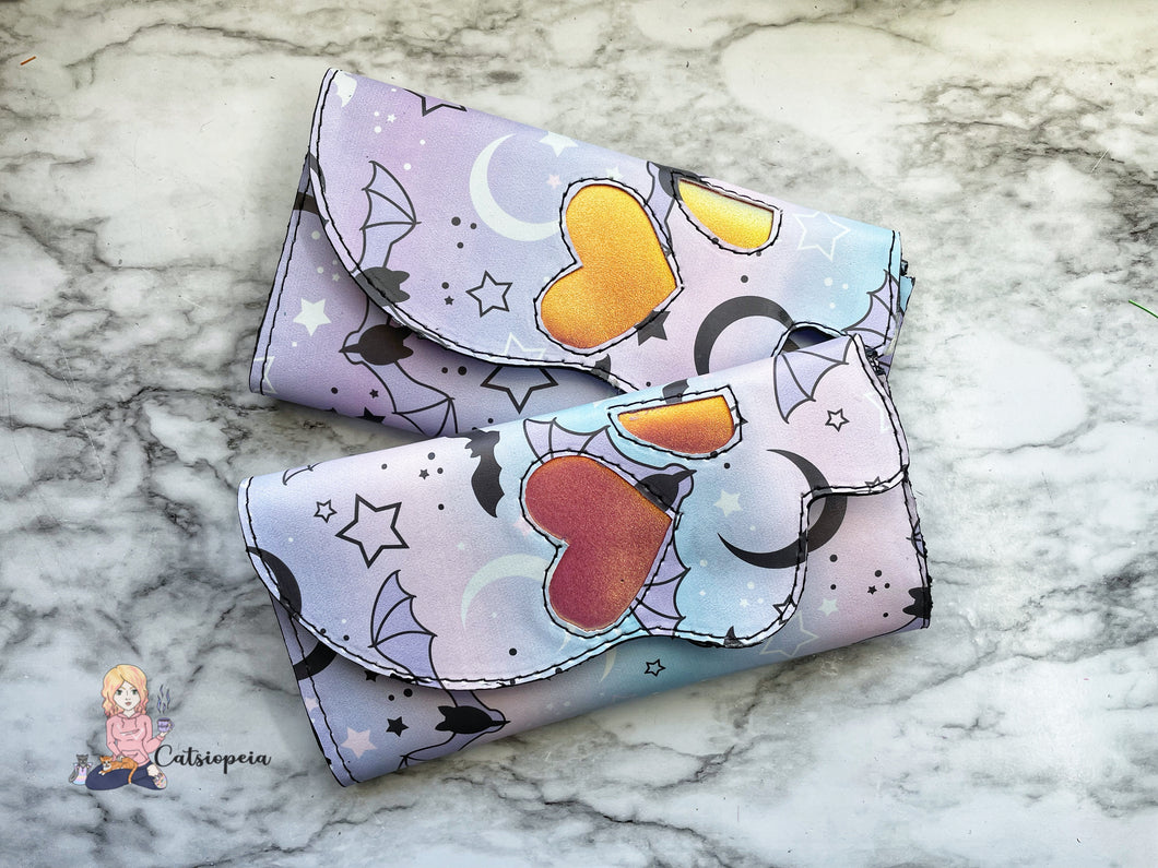 Skull Wallet- Pastel Bats