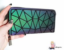Load image into Gallery viewer, Holographic Geometric Wallet- NOT HANDMADE